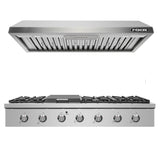 NXR 48" Stainless Steel Natural Gas Cooktop & Under Cabinet Hood Bundle SCT4811 EH3619 Range NXR nxrbusiness
