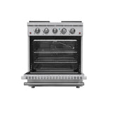 Duro Kitchen 30" Stainless Steel Freestanding Gas Range with Convention Fan