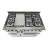 NXR 48" Professional Style Gas Range in Stainless Steel with LED Light