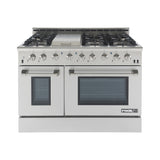 NXR 48" Professional Style Gas Range in Stainless Steel with LED Light