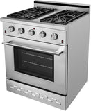 NXR 30" Stainless Steel Propane Gas Range & Under Cabinet Hood Bundle SC3055LP RH3001 Ranges NXR nxrbusiness