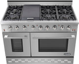 NXR 48" Stainless Steel Pro-Style Propane Gas Range with 7.2 cu.ft. Convection Oven SC4811LP Ranges NXR nxrbusiness