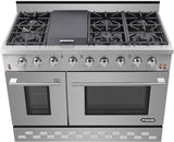 NXR 48" Stainless Steel Pro-Style Natural Gas Range with 7.2 cu.ft. Convection Oven SC4811 Ranges NXR nxrbusiness
