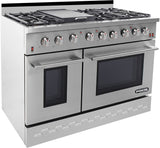 NXR 48" Stainless Steel Pro-Style Propane Gas Range with 7.2 cu.ft. Convection Oven SC4811LP Ranges NXR nxrbusiness