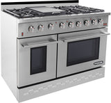NXR 48" Stainless Steel Natural Gas Range with 7.2 cu. ft. Convection Oven & Under Cabinet Hood Bundle SC4811 RH4801 Ranges NXR nxrbusiness