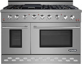 NXR 48" Stainless Steel Propane Gas Range with 7.2 cu ft. Convection Oven & Under Cabinet Hood Bundle SC4811LP RH4801 Ranges NXR nxrbusiness